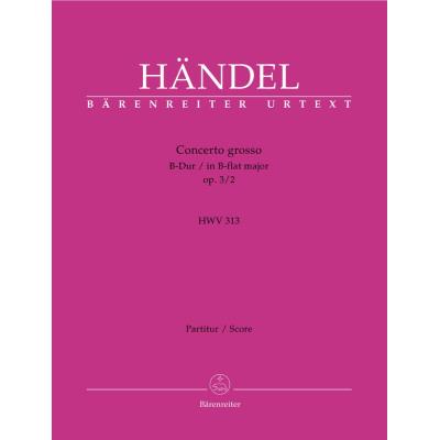 Partitions classique BARENREITER HAENDEL G.F. - CONCERTO GROSSO HWV 313 EN SIB MAJEUR OP.3/2 - CONDUCTEUR Grand format - Publicité Partitions classique BARENREITER HAENDEL G.F. - CONCERTO GROSSO HWV 313 EN SIB MAJEUR OP.3/2 - CONDUCTEUR Grand format - Publicité