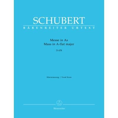 Partitions classique BARENREITER SCHUBERT F. - MESSE EN LAB MAJEUR D 678 - CHANT PIANO Choeur et ensemble vocal - Publicité Partitions classique BARENREITER SCHUBERT F. - MESSE EN LAB MAJEUR D 678 - CHANT PIANO Choeur et ensemble vocal - Publicité