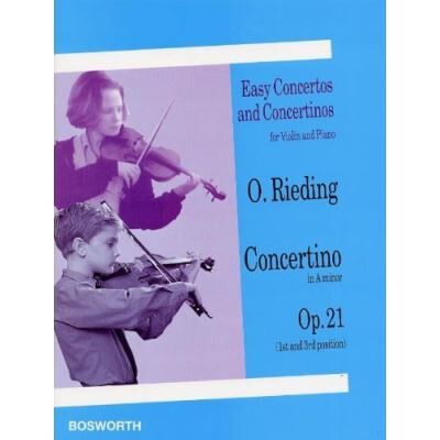 Partitions classique BOSWORTH RIEDING OSCAR - CONCERTINO OP.21 EN LA MAJEUR - VIOLON,PIANO Violon - Publicité Partitions classique BOSWORTH RIEDING OSCAR - CONCERTINO OP.21 EN LA MAJEUR - VIOLON,PIANO Violon - Publicité