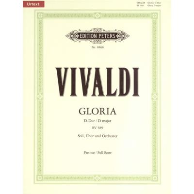 Inconnu Partitions classique EDITION PETERS VIVALDI ANTONIO - GLORIA RV589 - FULL SCORES Orchestre - Publicité Inconnu Partitions classique EDITION PETERS VIVALDI ANTONIO - GLORIA RV589 - FULL SCORES Orchestre - Publicité