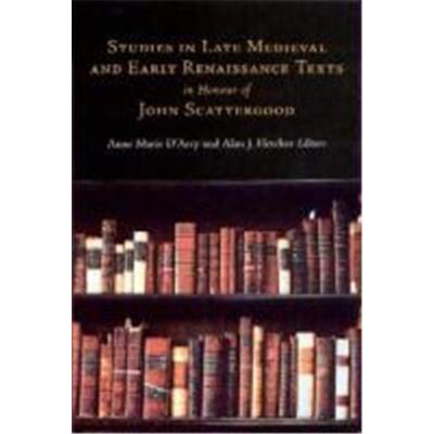 Intl Specialized Book Service Inc Studies in Late Medieval And Early Renaissance Texts in Honour of John Scattergood - Publicité Intl Specialized Book Service Inc Studies in Late Medieval And Early Renaissance Texts in Honour of John Scattergood - Publicité