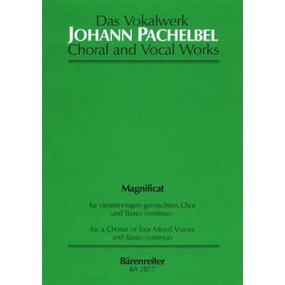 Partitions classique BARENREITER PACHELBEL JOHANN - MAGNIFICAT ANIMA MEA - CHOEUR MIXTE, BASSE CONTINUE Choeur et ensemble vocal - Publicité Partitions classique BARENREITER PACHELBEL JOHANN - MAGNIFICAT ANIMA MEA - CHOEUR MIXTE, BASSE CONTINUE Choeur et ensemble vocal - Publicité