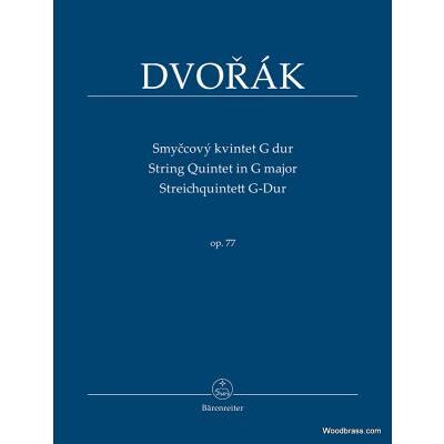 Partitions classique BARENREITER DVORAK A. - STRING QUINTET IN G MAJOR OP.77 - SCORE Musique de chambre - Publicité Partitions classique BARENREITER DVORAK A. - STRING QUINTET IN G MAJOR OP.77 - SCORE Musique de chambre - Publicité