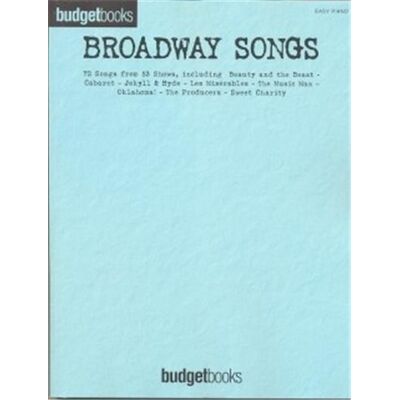 HAL LEONARD BUDGETBOOK BROADWAY EASY PIANO 75 SONGS - Publicité HAL LEONARD BUDGETBOOK BROADWAY EASY PIANO 75 SONGS - Publicité