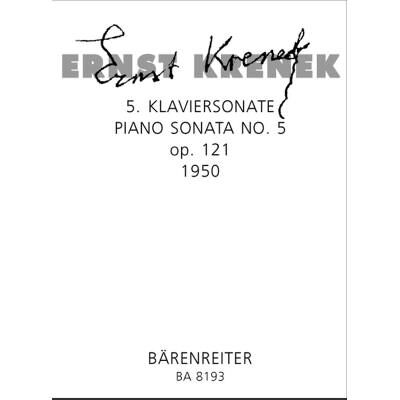 Partitions classique BARENREITER KRENEK ERNST - PIANO SONATA N°5 OP. 121 - PIANO Piano - Publicité Partitions classique BARENREITER KRENEK ERNST - PIANO SONATA N°5 OP. 121 - PIANO Piano - Publicité