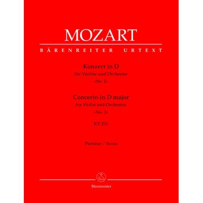 Partitions classique BARENREITER MOZART W.A. - CONCERTO EN RE MAJEUR POUR VIOLON ET ORCHESTRE N°2 KV 211 - CONDUCTEUR Grand format - Publicité Partitions classique BARENREITER MOZART W.A. - CONCERTO EN RE MAJEUR POUR VIOLON ET ORCHESTRE N°2 KV 211 - CONDUCTEUR Grand format - Publicité
