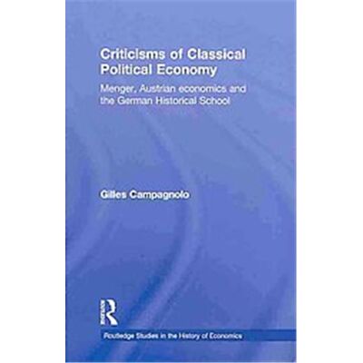 Routledge Criticisms of Classical Political Economy - Publicité Routledge Criticisms of Classical Political Economy - Publicité
