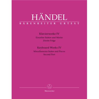 Partitions classique BARENREITER HAENDEL G.F. - KLAVIERWERKE IV, EINZELNE SUITEN UND STUCKE, ZWEITE FOLGE - CLAVECIN Clavecin - Publicité Partitions classique BARENREITER HAENDEL G.F. - KLAVIERWERKE IV, EINZELNE SUITEN UND STUCKE, ZWEITE FOLGE - CLAVECIN Clavecin - Publicité