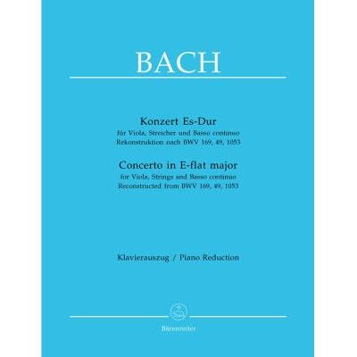 Partitions classique BARENREITER BACH J.S. - CONCERTO EN MIB MAJEUR POUR ALTO, CORDES ET BASSE CONTINUE D'APRES LES BWV 169, 49, 1053 Alto - Publicité Partitions classique BARENREITER BACH J.S. - CONCERTO EN MIB MAJEUR POUR ALTO, CORDES ET BASSE CONTINUE D'APRES LES BWV 169, 49, 1053 Alto - Publicité