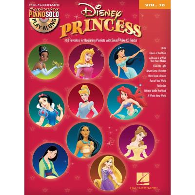 Hal Leonard Beginning Piano Solo Play-Along Vol.010 Disney Princess + Cd - Publicité Hal Leonard Beginning Piano Solo Play-Along Vol.010 Disney Princess + Cd - Publicité