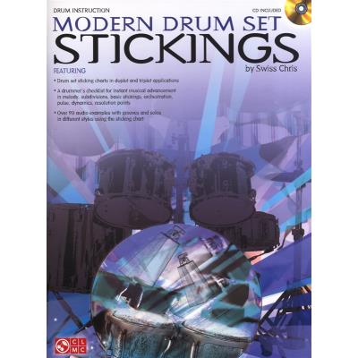 Méthodes et pédagogie HAL LEONARD SWISS CHRIS MODERN DRUM SET STICKINGS DRUMS + CD - DRUMS Batterie - Publicité Méthodes et pédagogie HAL LEONARD SWISS CHRIS MODERN DRUM SET STICKINGS DRUMS + CD - DRUMS Batterie - Publicité
