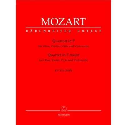 Partitions classique BARENREITER MOZART W.A. - QUATUOR EN FA MAJEUR KV 370 (368B) - HAUTBOIS, VIOLON, ALTO, VIOLONCELLE Musique de chambre - Publicité Partitions classique BARENREITER MOZART W.A. - QUATUOR EN FA MAJEUR KV 370 (368B) - HAUTBOIS, VIOLON, ALTO, VIOLONCELLE Musique de chambre - Publicité