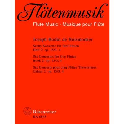 Partitions classique BARENREITER DE BOISMORTIER J.B. - SECHS KONZERTE HEFT 2 OP 15 - FLUTE Ensemble vents - Publicité Partitions classique BARENREITER DE BOISMORTIER J.B. - SECHS KONZERTE HEFT 2 OP 15 - FLUTE Ensemble vents - Publicité