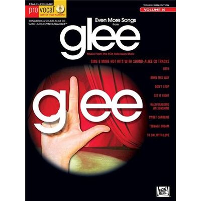 Hal Leonard Pro Vocal For Women And Men Singers Vol.10 Even More Songs From Glee + Cd - Publicité Hal Leonard Pro Vocal For Women And Men Singers Vol.10 Even More Songs From Glee + Cd - Publicité