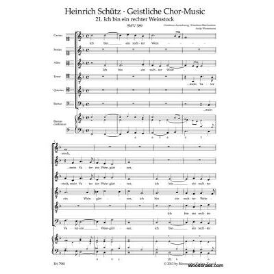 Partitions Classique Barenreiter Schutz H. - Ich Bin Ein Rechter Weinstock Swv 389 Choeur Et Ensemble Vocal - Publicité Partitions Classique Barenreiter Schutz H. - Ich Bin Ein Rechter Weinstock Swv 389 Choeur Et Ensemble Vocal - Publicité