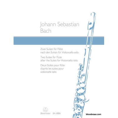 Partitions Classique Barenreiter Bach J.S. - Two Suites For Flute Bwv 1007 & 1009 Flûte Traversière - Publicité Partitions Classique Barenreiter Bach J.S. - Two Suites For Flute Bwv 1007 & 1009 Flûte Traversière - Publicité