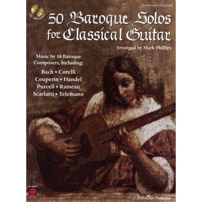 HAL LEONARD 50 BAROQUE SOLOS FOR CLASSICAL GUITAR GUITAR+CD - Publicité HAL LEONARD 50 BAROQUE SOLOS FOR CLASSICAL GUITAR GUITAR+CD - Publicité