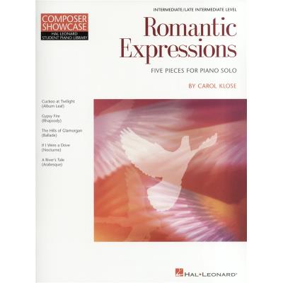 Partitions classique HAL LEONARD CAROL KLOSE - COMPOSER SHOWCASE - CAROL KLOSE - ROMANTIC EXPRESSIONS - PIANO SOLO Piano - Publicité Partitions classique HAL LEONARD CAROL KLOSE - COMPOSER SHOWCASE - CAROL KLOSE - ROMANTIC EXPRESSIONS - PIANO SOLO Piano - Publicité