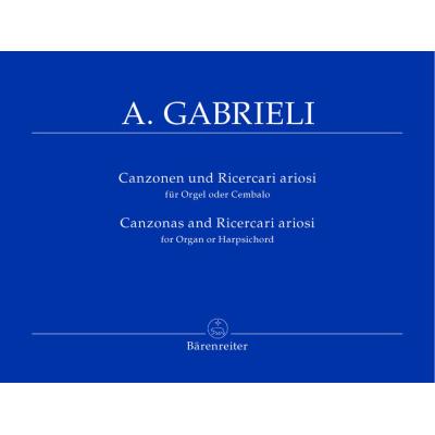 Partitions classique BARENREITER GABRIELI ANDREA - CANZONAS AND RICERCARI ARIOSI - ORGUE Orgue - Publicité Partitions classique BARENREITER GABRIELI ANDREA - CANZONAS AND RICERCARI ARIOSI - ORGUE Orgue - Publicité