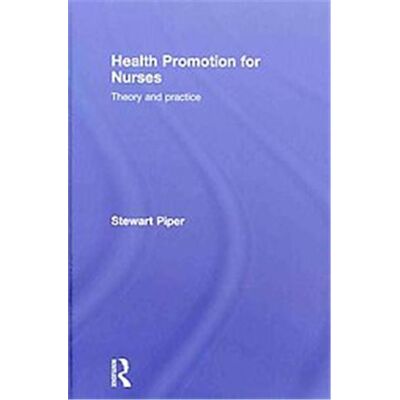 Routledge Health Promotion for Nurses - Publicité Routledge Health Promotion for Nurses - Publicité