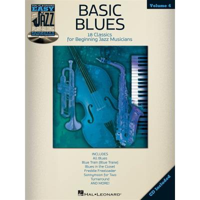 Hal Leonard Easy Jazz Play-Along Vol.4 Basic Blues For All Instruments + Cd - Publicité Hal Leonard Easy Jazz Play-Along Vol.4 Basic Blues For All Instruments + Cd - Publicité