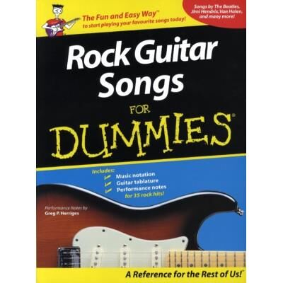 Hal Leonard Rock Guitar Songs For Dummies 40 Songs Gutar Tab. Publicité Hal Leonard Rock Guitar Songs For Dummies 40 Songs Gutar Tab. Publicité