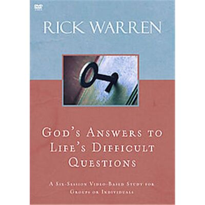Zondervan God's Answers to Life's Difficult Questions - Publicité Zondervan God's Answers to Life's Difficult Questions - Publicité