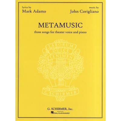 Partitions classique HAL LEONARD CORIGLIANO JOHN - METAMUSIC - VOICE Choeur et ensemble vocal - Publicité Partitions classique HAL LEONARD CORIGLIANO JOHN - METAMUSIC - VOICE Choeur et ensemble vocal - Publicité