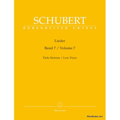 Partitions classique BARENREITER SCHUBERT FRANZ - LIEDER VOL.7 - TIEFE STIMME / LOW VOICE Baryton, piano - Publicité Partitions classique BARENREITER SCHUBERT FRANZ - LIEDER VOL.7 - TIEFE STIMME / LOW VOICE Baryton, piano - Publicité