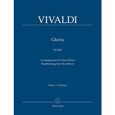 Partitions classique BARENREITER VIVALDI A. - GLORIA RV 589 - SCORE Grand format - Publicité Partitions classique BARENREITER VIVALDI A. - GLORIA RV 589 - SCORE Grand format - Publicité