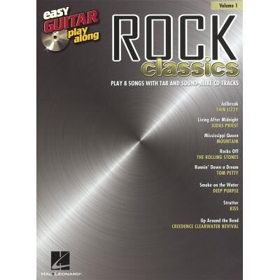 Hal Leonard Easy Guitar Play-Along Vol.001 Rock Classics Tab + Cd - Publicité Hal Leonard Easy Guitar Play-Along Vol.001 Rock Classics Tab + Cd - Publicité