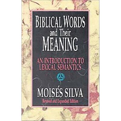 Zondervan Biblical Words and Their Meaning - Publicité Zondervan Biblical Words and Their Meaning - Publicité