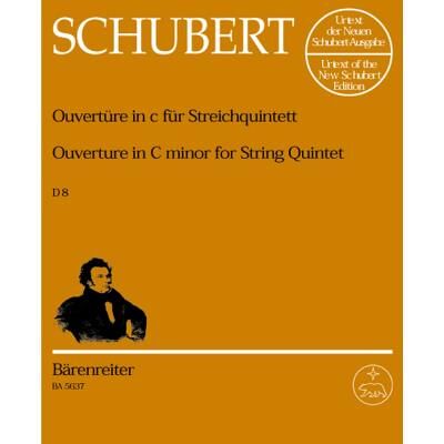 Partitions classique BARENREITER SCHUBERT F. - OUVERTURE EN DO MINEUR D 8 POUR QUINTETTE A CORDES - 2 VIOLONS, 2 ALTOS, VIOLONCELLE Ensemble à cordes - Publicité Partitions classique BARENREITER SCHUBERT F. - OUVERTURE EN DO MINEUR D 8 POUR QUINTETTE A CORDES - 2 VIOLONS, 2 ALTOS, VIOLONCELLE Ensemble à cordes - Publicité
