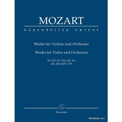 Partitions classique BARENREITER MOZART W.A. - WORKS FOR VIOLIN AND ORCHESTRA KV 2017, 211, 216, 218, 219, 261, 269 (261a), 373 Format poche - Publicité Partitions classique BARENREITER MOZART W.A. - WORKS FOR VIOLIN AND ORCHESTRA KV 2017, 211, 216, 218, 219, 261, 269 (261a), 373 Format poche - Publicité