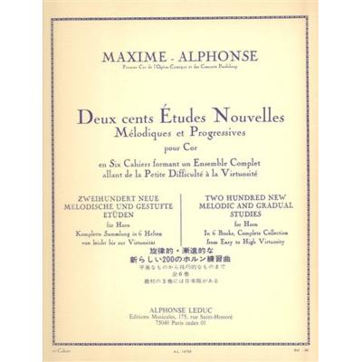 Méthode et pédagogie LEDUC MAXIME-ALPHONSE - 200 ETUDES NOUVELLES VOL.2 - COR Cor - Publicité Méthode et pédagogie LEDUC MAXIME-ALPHONSE - 200 ETUDES NOUVELLES VOL.2 - COR Cor - Publicité