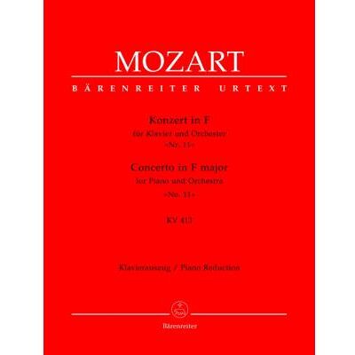 Partitions classique BARENREITER MOZART W.A. - CONCERTO EN FA MAJEUR POUR PIANO ET ORCHESTRE N°11 KV 413 - REDUCTION PIANO Piano - Publicité Partitions classique BARENREITER MOZART W.A. - CONCERTO EN FA MAJEUR POUR PIANO ET ORCHESTRE N°11 KV 413 - REDUCTION PIANO Piano - Publicité
