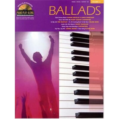 Hal Leonard Piano Play-Along Vol.011 Ballads + Cd - Publicité Hal Leonard Piano Play-Along Vol.011 Ballads + Cd - Publicité