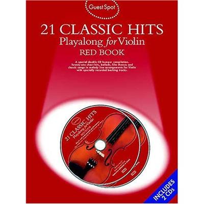 music sales Guest Spot 21 Classic Hits Red Book Pour Violon + 2Cds - Publicité music sales Guest Spot 21 Classic Hits Red Book Pour Violon + 2Cds - Publicité