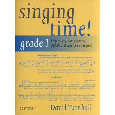 Méthodes et pédagogie BOSWORTH DAVID TURNBULL SINGING TIME! GRADE 1 - VOICE Chant - Publicité Méthodes et pédagogie BOSWORTH DAVID TURNBULL SINGING TIME! GRADE 1 - VOICE Chant - Publicité