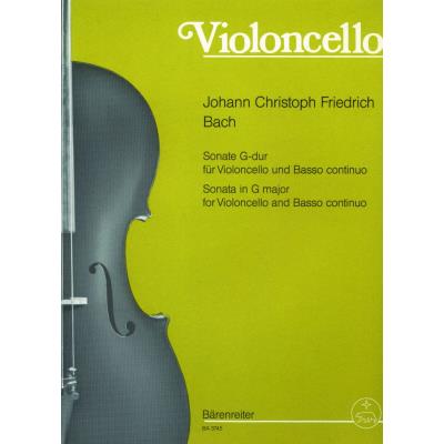 Partitions classique BARENREITER BACH J.C.F. - SONATE G-DUR - VIOLONCELLE ET BASSE CONTINUE Violoncelle - Publicité Partitions classique BARENREITER BACH J.C.F. - SONATE G-DUR - VIOLONCELLE ET BASSE CONTINUE Violoncelle - Publicité