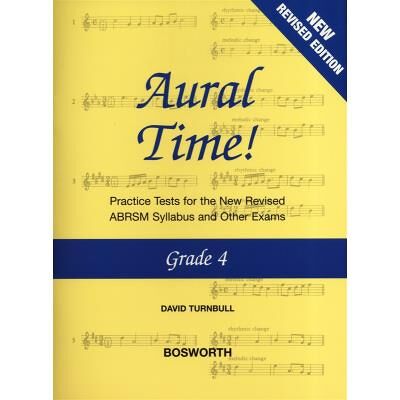 Partitions variété, pop, rock... BOSWORTH DAVID TURNBULL - AURAL TIME GRADE 4 NEW EDITION - VOICE Vocal - Publicité Partitions variété, pop, rock... BOSWORTH DAVID TURNBULL - AURAL TIME GRADE 4 NEW EDITION - VOICE Vocal - Publicité