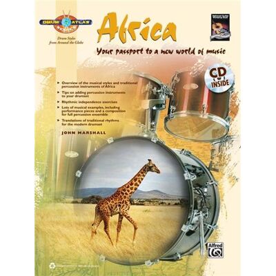 Alfred Drum Atlas Africa + Cd - Publicité Alfred Drum Atlas Africa + Cd - Publicité