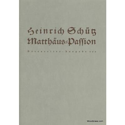 Partitions classique BARENREITER SCHÜTZ HEINRICH - MATTHAÜS-PASSION SWV 479 Choeur et ensemble vocal - Publicité Partitions classique BARENREITER SCHÜTZ HEINRICH - MATTHAÜS-PASSION SWV 479 Choeur et ensemble vocal - Publicité