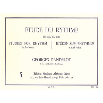 LEDUC Etude Du Rythme Vol.5 Dandelot - Publicité LEDUC Etude Du Rythme Vol.5 Dandelot - Publicité