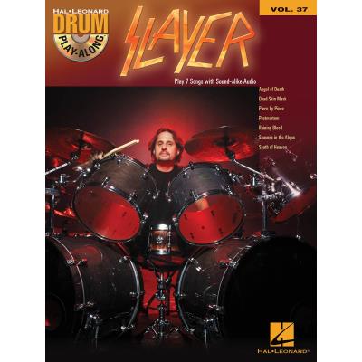 Partitions variété, pop, rock HAL LEONARD DRUM PLAY ALONG VOL.37 SLAYER + CD Drums - Publicité Partitions variété, pop, rock HAL LEONARD DRUM PLAY ALONG VOL.37 SLAYER + CD Drums - Publicité