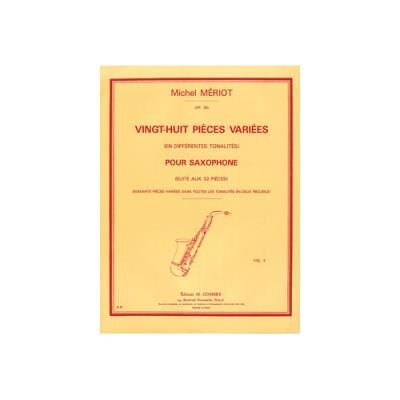 Inconnu Partitions classique COMBRE MERIOT MICHEL - PIECES VARIEES (28) VOL.2 DIFFERENTES TONALITES - SAXOPHONE Saxophone - Publicité Inconnu Partitions classique COMBRE MERIOT MICHEL - PIECES VARIEES (28) VOL.2 DIFFERENTES TONALITES - SAXOPHONE Saxophone - Publicité