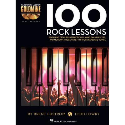 Hal Leonard 100 Rock Lessons Keyboard Lesson Goldmine Series + 2 Cd - Publicité Hal Leonard 100 Rock Lessons Keyboard Lesson Goldmine Series + 2 Cd - Publicité
