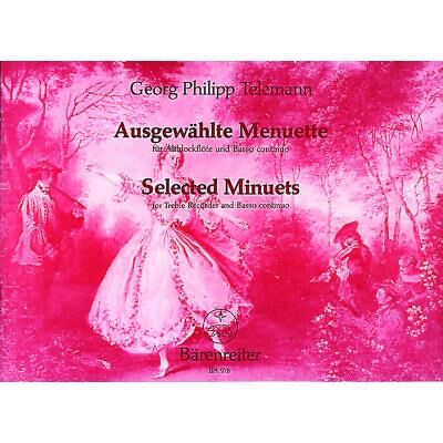 Partitions classique BARENREITER TELEMANN G.P. - AUSGEWAHLTE MENUETTE TWV 34 - FLUTE A BEC ALTO, PIANO Flûte à bec - Publicité Partitions classique BARENREITER TELEMANN G.P. - AUSGEWAHLTE MENUETTE TWV 34 - FLUTE A BEC ALTO, PIANO Flûte à bec - Publicité