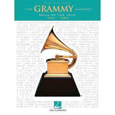 Partitions variété, pop, rock... HAL LEONARD GRAMMY AWARDS SONG OF THE YEAR 1980-1989 - PVG Piano voix guitare - Publicité Partitions variété, pop, rock... HAL LEONARD GRAMMY AWARDS SONG OF THE YEAR 1980-1989 - PVG Piano voix guitare - Publicité