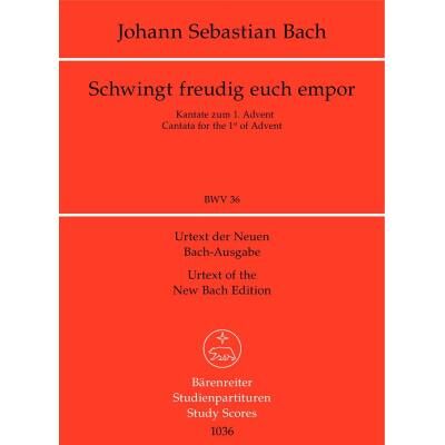 Partitions classique BARENREITER TASCHENPARTITUREN BACH J.S. - SCHWINGT FREUDIG EUCH EMPOR BWV 36 - CONDUCTEUR POCHE Format poche - Publicité Partitions classique BARENREITER TASCHENPARTITUREN BACH J.S. - SCHWINGT FREUDIG EUCH EMPOR BWV 36 - CONDUCTEUR POCHE Format poche - Publicité